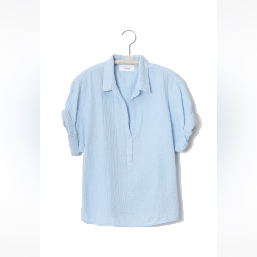 XIRENA Cruz top in Cyprus Blue